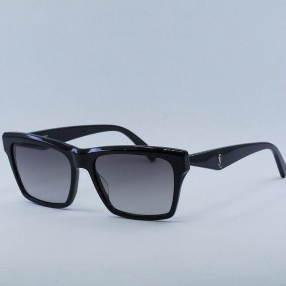 NEW SAINT LAURENT SLM104 001 BLACK/GREY SUNGLASSES - Picture 3 of 12